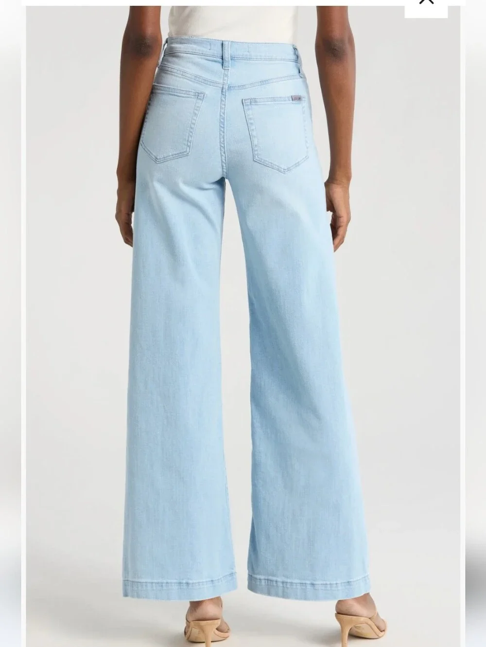 Joe's Jeans Light Blue Wide-Leg El Savadore High-Rise Jeans